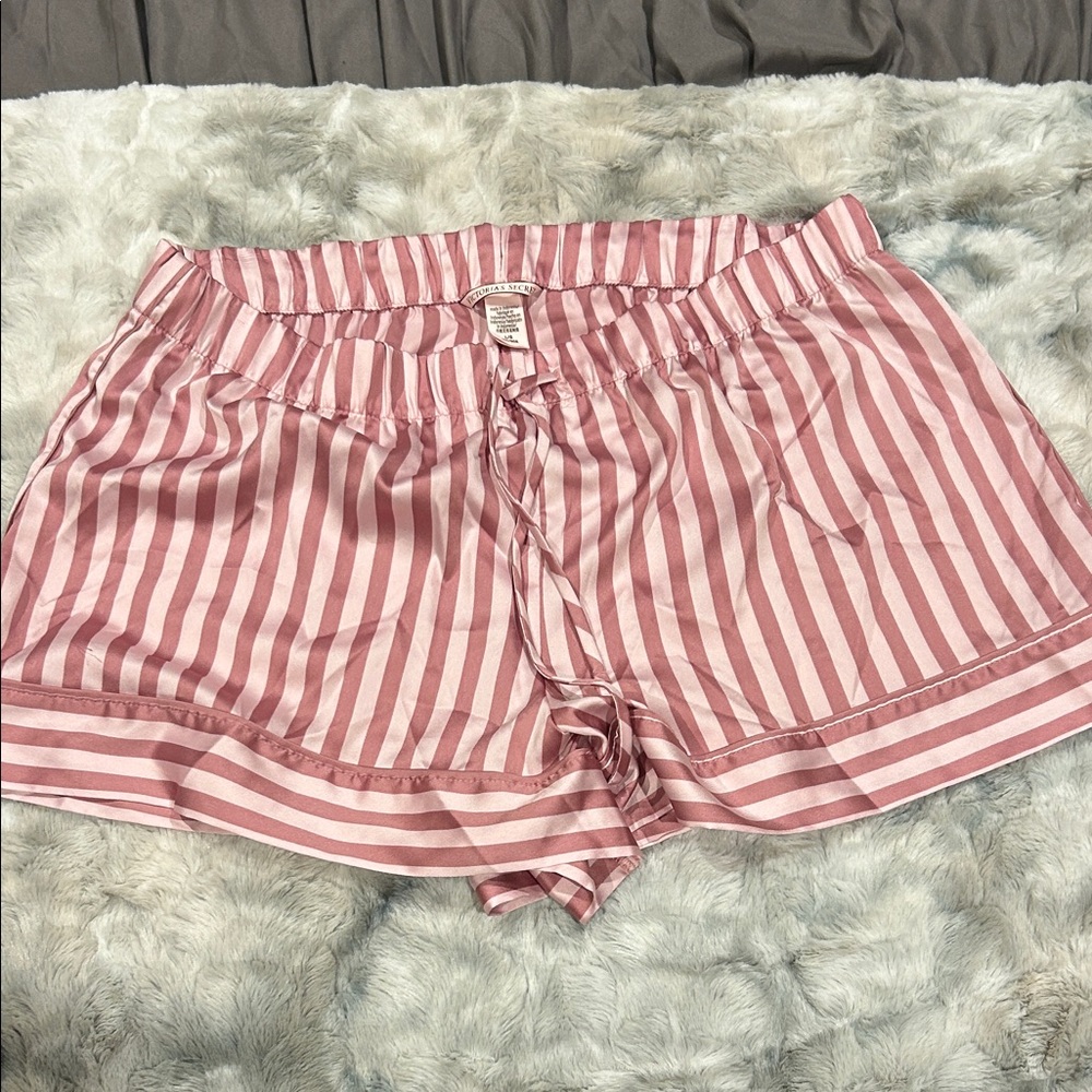 Victoria's Secret Pink Striped High Waist Shorts